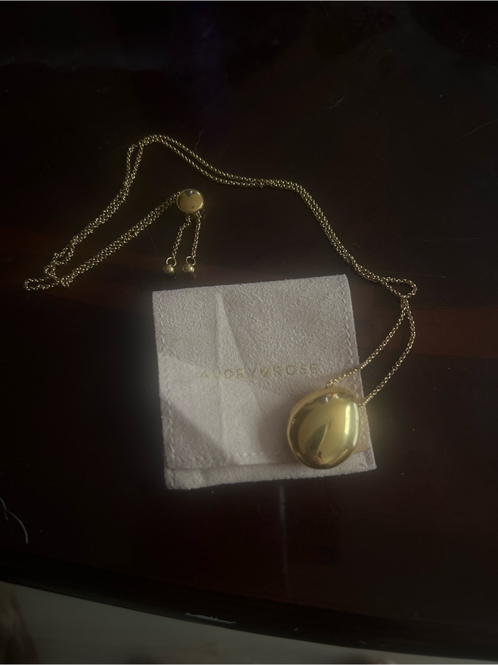 Gold Pendant Necklace - Audry Rose